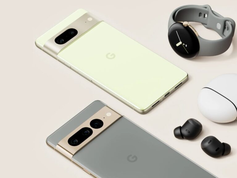 Google Pixel 7 and Pixel Watch in 2023